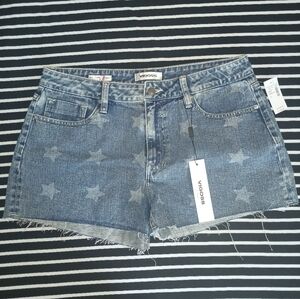 Vigoss star print denim shorts size 32 (14)
